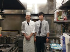 福島県郡山市の会津蕎麦と日本料理のお店「湖穂里」の料理長と弊社社員