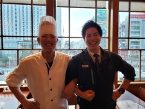 郡山市の美味餐庁の料理長と弊社社員